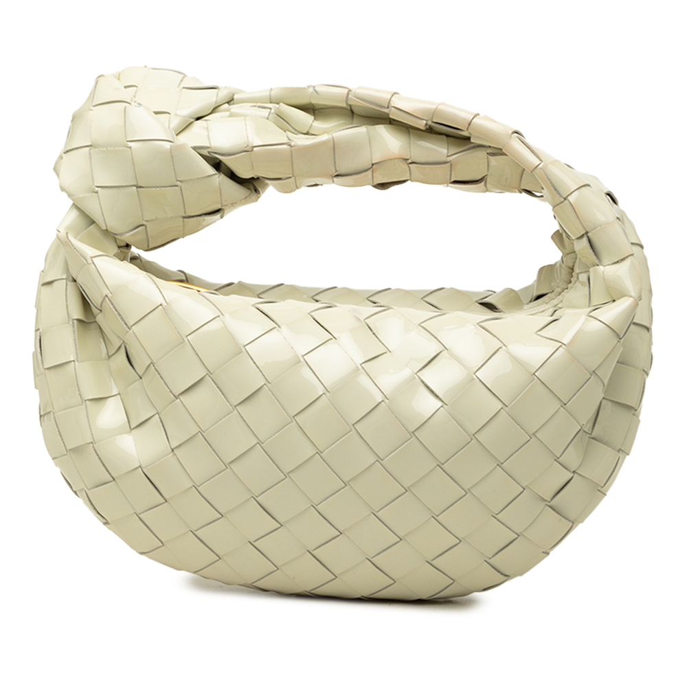 Pre-Loved Bottega Veneta Mini Patent Intrecciato Jodie